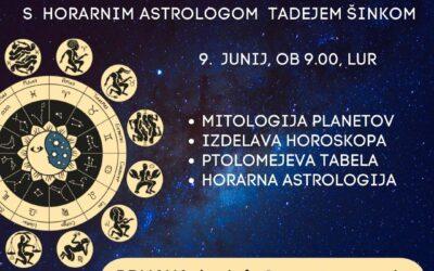 ASTROLOŠKO PREDAVANJE S HORARNIM ASTROLOGOM TADEJEM ŠINKOM