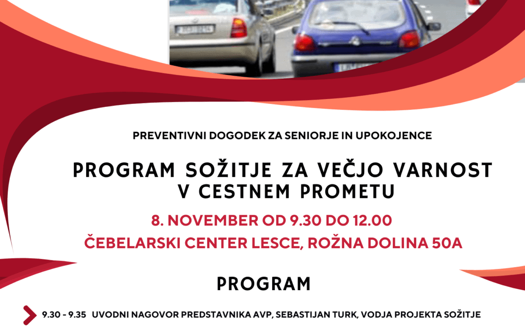 ZA VEČJO VARNOST V CESTNEM PROMETU