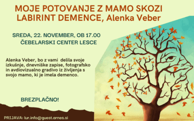 MOJE POTOVANJE Z MAMO SKOZI LABIRINT DEMENCE, Alenka Veber