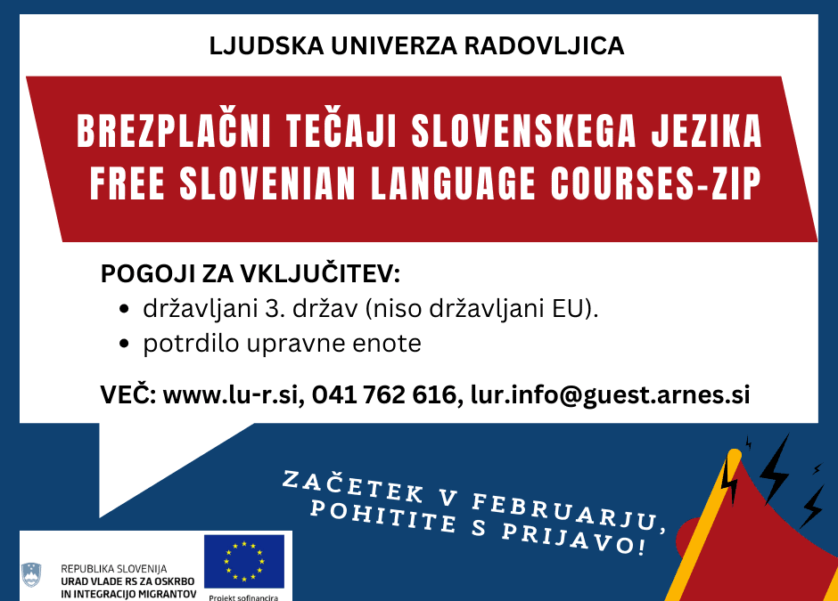 Brezplačni tečaji slovenskega jezika, ZIP-Začetna integracija priseljencev