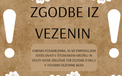 Študijski krožek: Zgodbe iz Vezenin