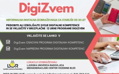 DigiZvem – neformalna digitalna izobraževanja za starejše od 30 let