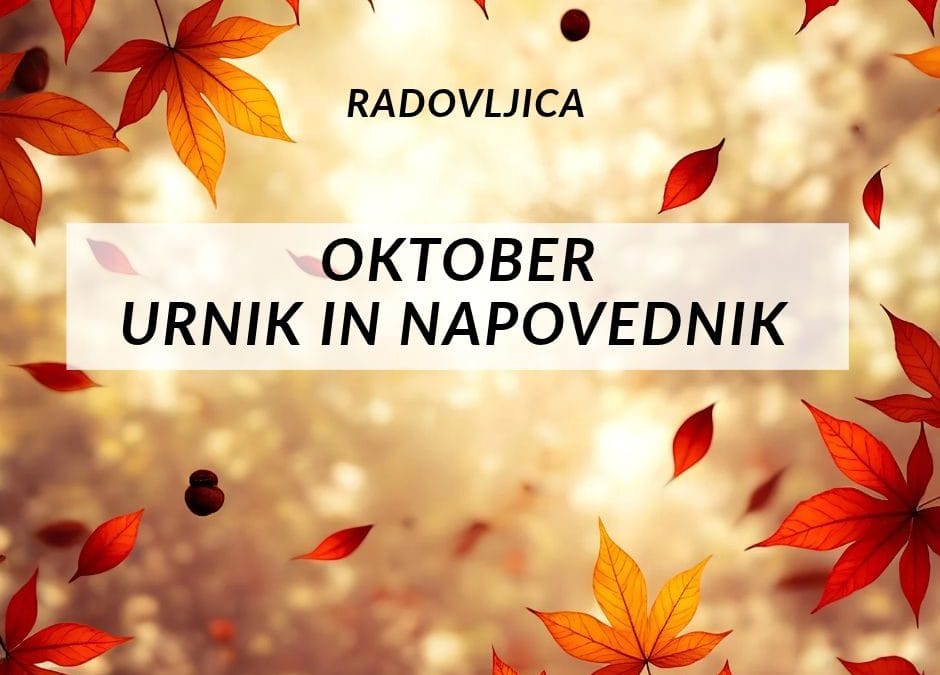 LUR urnik in napovednik za oktober