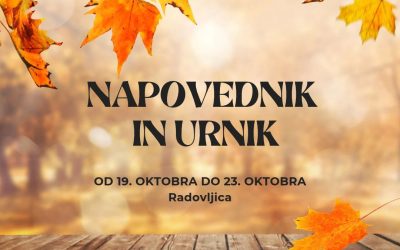 NAPOVEDNIK IN URNIK od 19.10. do 23.10.